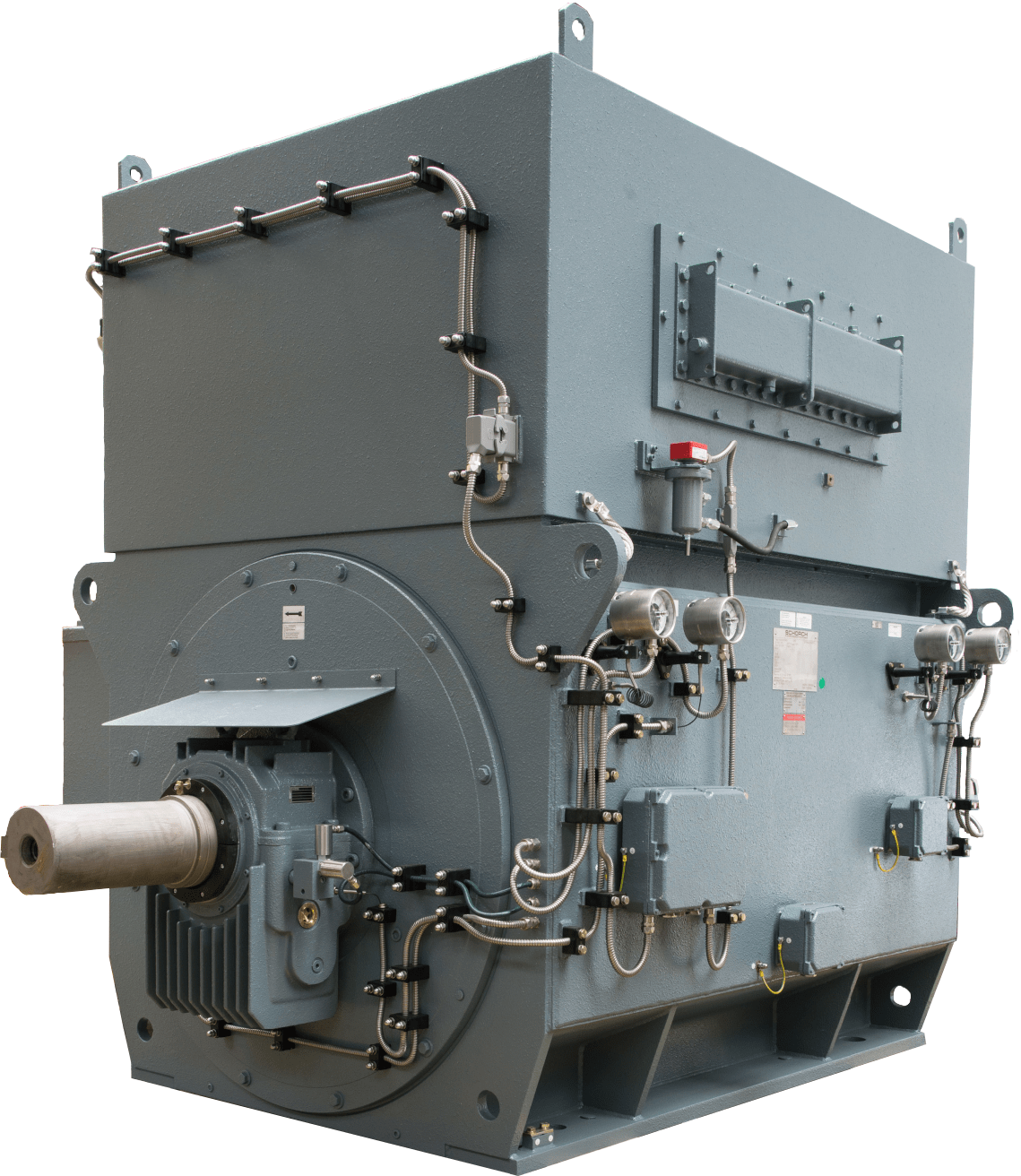 Water cooled motor with sleeve bearings